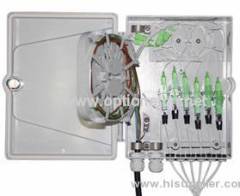 Outdoor 24 fibers Fiber Optical Distribution Box with 2 Rubber Ports Fiber Optic Cable Termination Boxes