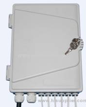 Outdoor 24 fibers Fiber Optical Distribution Box with 2 Rubber Ports Fiber Optic Cable Termination Boxes