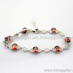 sterling silver cubic zircon bracelet