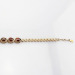 18k Rose Gold Jewelry Sterling Silver with Oval Cut Garnet Cubic Zircon Bracelet