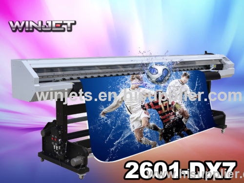 1 year guarantee with DX7 head for WinJET 2601 single head ECO solvent indoor inkjet digital printer