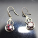 18K Gold Plated 925 Silver earrings with round cut ruby cubic zircon