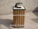 WPC Outdoor Furniture and Round Wood Decorative Dustbin for Garden