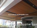 Interior False Wood Plastic Composite WPC Ceiling for Indoor Decoration