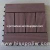 Brown WPC DIY Tile and Engineered Flooring for Outdoor Wall Decoration