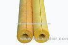 Yellow Glass Wool Pipe Insulation Material For Hot / Cold Pipe