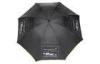 60 Inch Arc Double Canopy Golf Umbrella , Durable Fiberglass 8 Ribs Stick