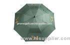 Green Vented Double Canopy Golf Umbrella By Unique SPF Skin Protection