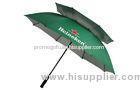 Two Layer Double Canopy Golf Umbrella For Boys / Elegant Windproof