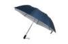 25 Inch Windproof Strong Golf Umbrella / Blue Silver Coating Folding