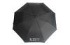 Black Automatic Golf Umbrella , 27 Inch Two Folding Rubber Handle