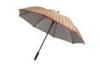 60&quot; UV Automatic Yellow Golf Umbrella , Single Layer Check Umbrella