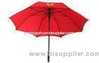 60 Inch Red Automatic Golf Umbrella Straight For Boy Racing Sport