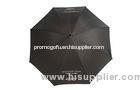 Black / Orange Custom Printed Umbrellas , Promotional Two Layers Fabric Jumerah