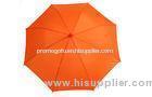 100% Polyester Custom Printed Promotional Umbrellas , Straight Metal Frame