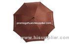 46" Custom Printed Umbrellas / 8K Straight Plastic Crook Handle For Advertising