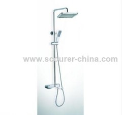 Wall Mounted Exposed Shower Faucet with Shower Kit