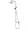 Wall Mounted Exposed Shower Faucet with Shower Kit Zinc handles