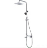 Wall Mounted Exposed Shower Faucet with Shower Kit with brass body