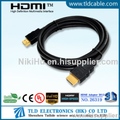 High Speed Mini HDMI Cable AM/AM With Ethernet for HDTV