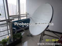 120cm fiber glass portable satellite communication antenna system