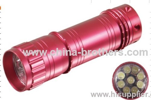 Led mini torh gift flashlight Super-bright 9 LED bulb flashlight