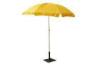1180cm Yellow Sun Beach Umbrella , Polyester UV Protection Umbrella