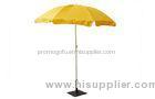 1180cm Yellow Sun Beach Umbrella , Polyester UV Protection Umbrella