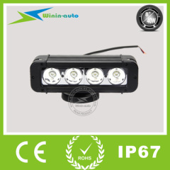 8" 40W High intensity LED work light bar for Vehicles 4050 Lumen WI9011-40