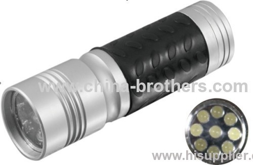 Promotional aluminium 9 led mini flashlight