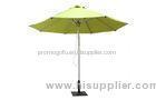 280cm Aluminium Green Outdoor Patio Umbrella , Luxury Hotel Umbrella