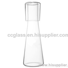 Insulated Mouth Blown Glass Carafe