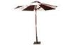 Hard Wood Outdoor Patio Umbrella For Advertising / UV Protection Umbrella