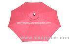 9ft Aluminium Pink Outdoor Patio Umbrella Parasol With Crank Open