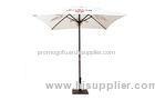 200cm Outdoor Patio Umbrella And Square Black Aluminium Jim Beam