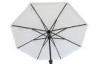 210cm White Outdoor Patio Umbrella , Metal Frame With Crank System