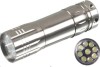 Mini led torch/9 led mini flashlight torch/ mini led flashlight with 3AAA