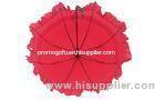 46 Inch Red Wedding Parasol Umbrellas , Auto Open Sunshade Windproof