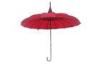 Durable Wedding Parasol Umbrellas , 46 Inch Red Pagoda For Lady