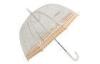 Cute Deep Dome Kids Rain Umbrellas Clear PVC , Custom Printed Umbrella