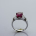 925 Silver Jewelry Oval Cut Created Ruby Ring,Fashion Gemstone Ring