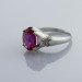 925 Silver Jewelry Oval Cut Created Ruby Ring,Fashion Gemstone Ring