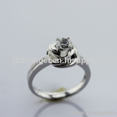 Fashion sterling silver jewelry cz diamonds engagement ring