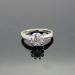 Fashion Silver Jewelry ,Sterling Silver Clear Cubic Zircon Engagement Ring