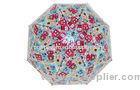 Cute Cartoon Clear PVC Umbrella , 23 Inch Dome Plastic Auto Open