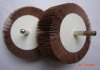 Aluminium oxide flap wheel with shaft