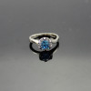 925 sterling silver jewelry ,fashion blue topaz ring