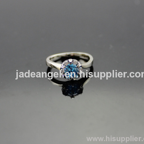 925 sterling silver jewelry ,fashion blue topaz ring