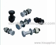 Hexagonal Bolts with High-strength, Conforms to ASTM A325-1 and A490-1 Standards