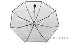 42 Inch Arc Mini Clear PVC Umbrella , Hand Open Transparent For Women